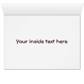 Doberman Head, Red, Uncropped Cards (Inside Horizontal (Bottom))