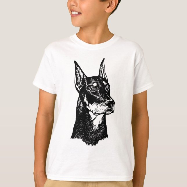 DOBERMAN HEAD T-Shirt (Front)