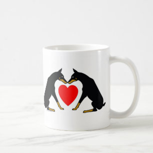 Doberman Heart Coffee Mug