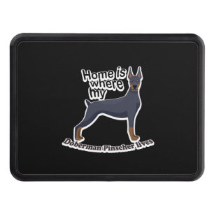 Doberman Home Hitch Cover