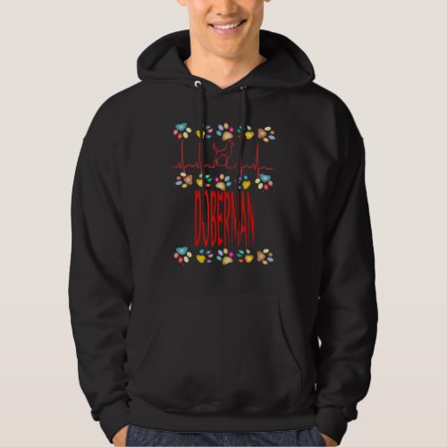 Doberman I Love My Doberman Dog Owner Mom Dad Pupp Hoodie