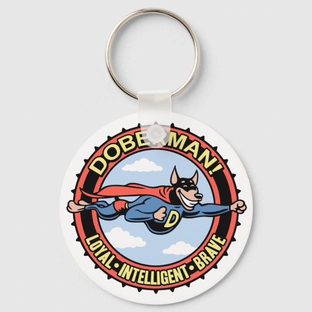Doberman! Keychain (Front)