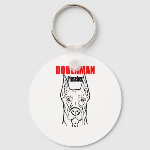 Doberman  keychain