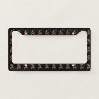 Doberman License Plate Frame