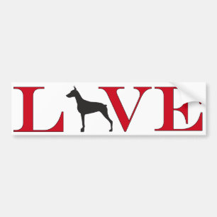 Doberman Lover Bumpersticker Bumper Sticker