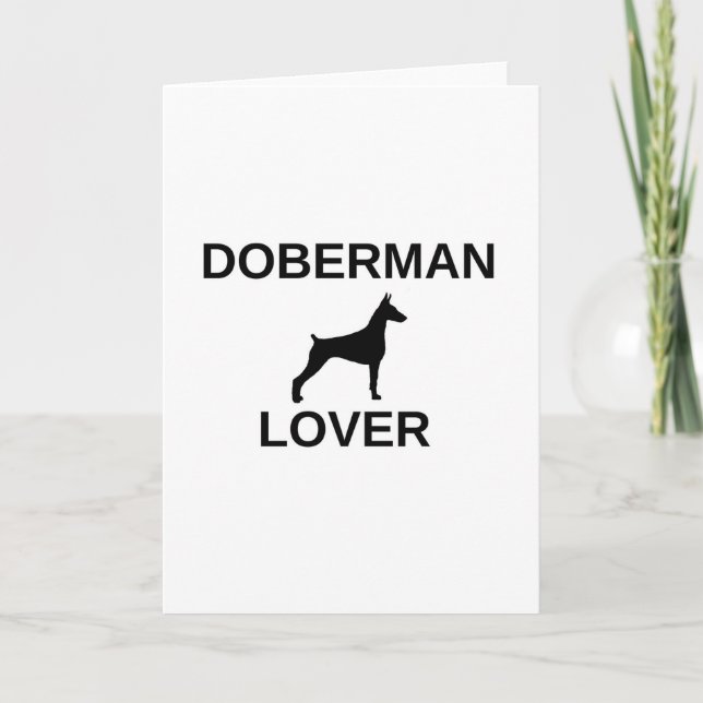 doberman lover holiday card (Front)