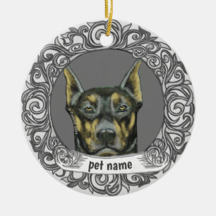 Doberman Loving Memory ornament