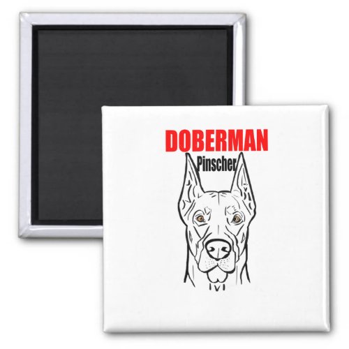 Doberman  magnet