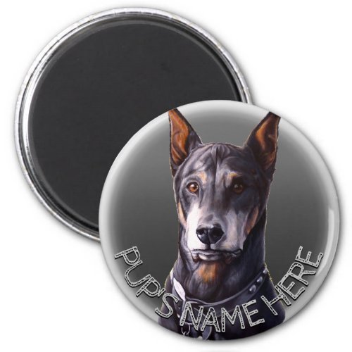 Doberman Magnets Personalized Dog Fridge Magnet
