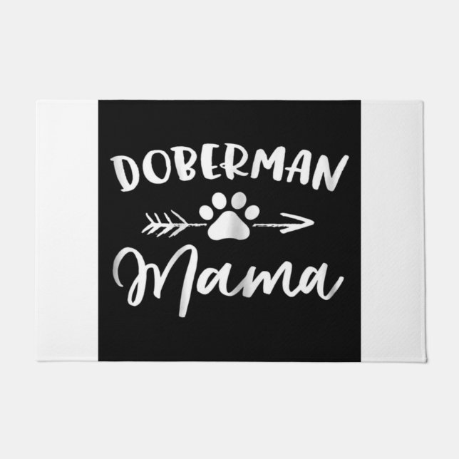 Doberman Mama | Cute Doberman Lovers Gift Doormat (Front)
