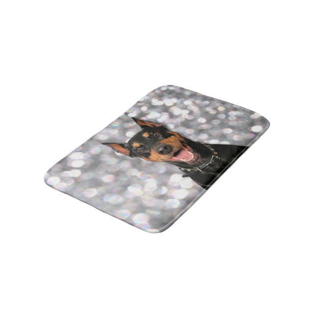 Doberman - Megyan Bathroom Mat (Angled)