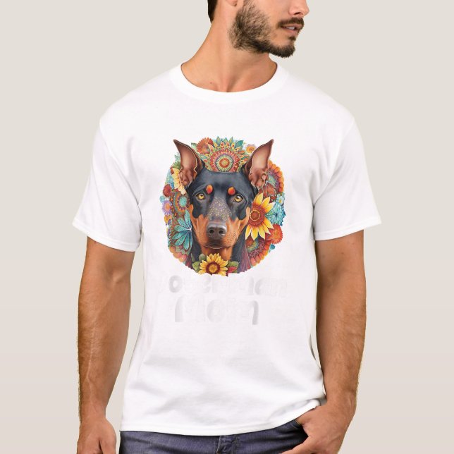 Doberman Mom Mother s Day Dog T-Shirt (Front)