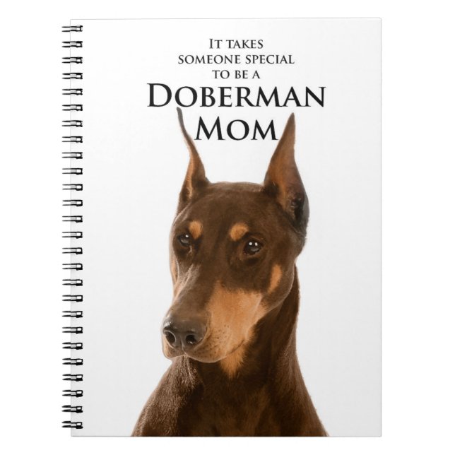 Doberman Mom Notebook (Front)