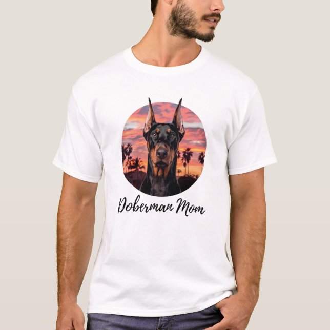 Doberman Mom T-Shirt (Front)
