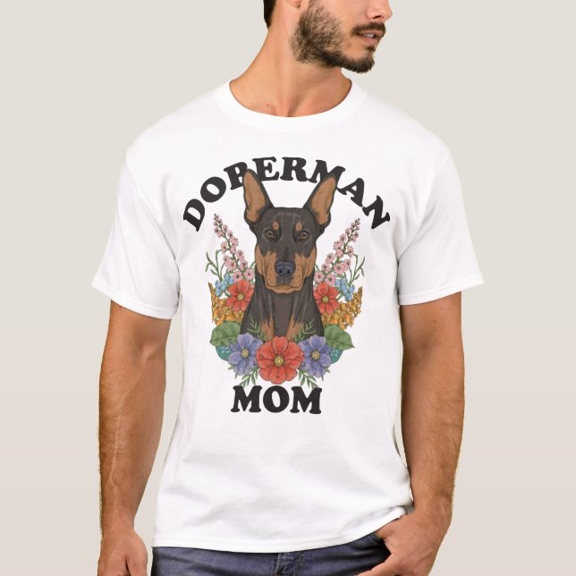 Doberman Mom T-Shirt (Front)