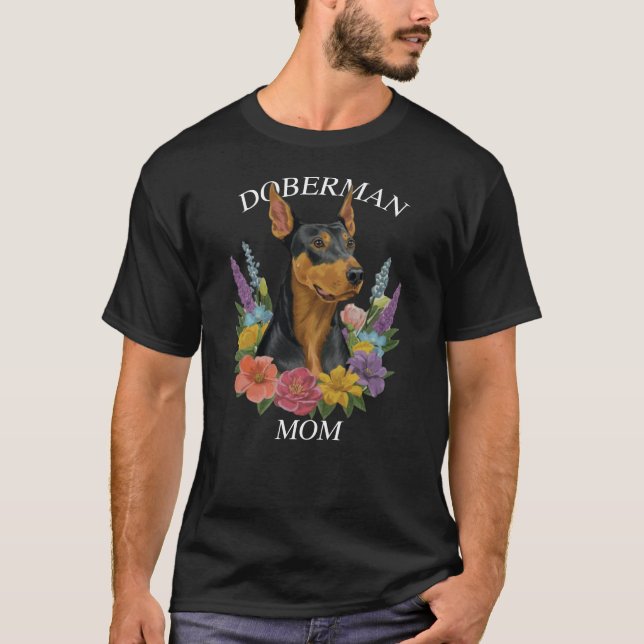 Doberman Mom T-Shirt (Front)