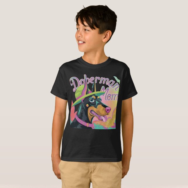 Doberman Mom T-Shirt (Front Full)