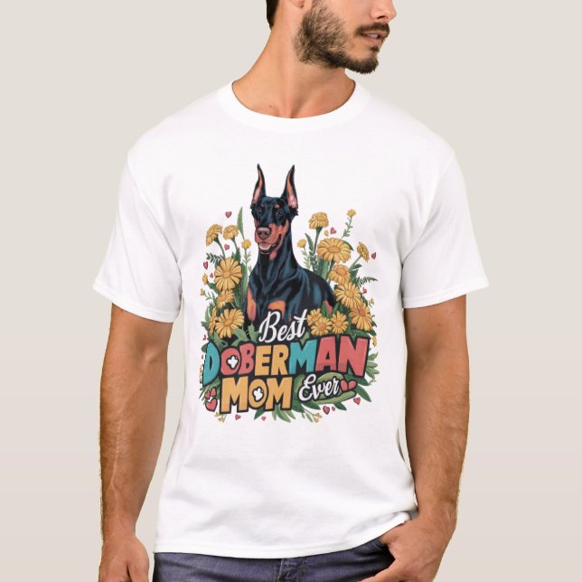 Doberman Mom T-Shirt (Front)