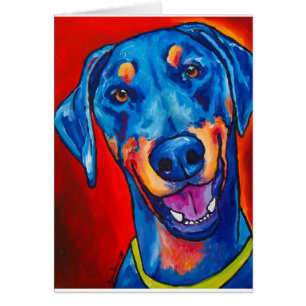 Doberman (natural black and tan) cards
