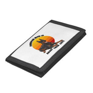 Doberman Never Lie About Their Love Tri-fold Wallet