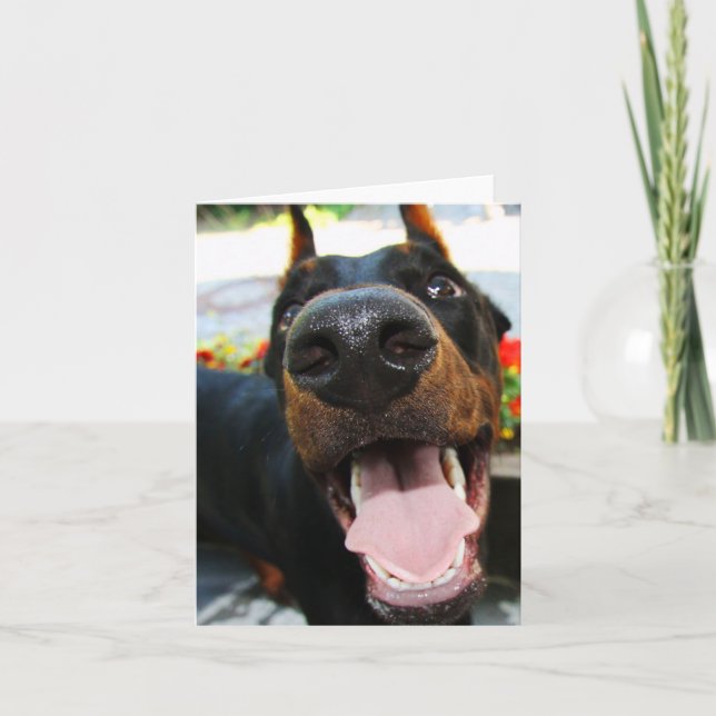 Doberman Note Card (Front)