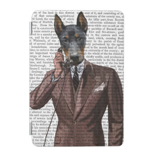 Doberman on Phone iPad Mini Cover