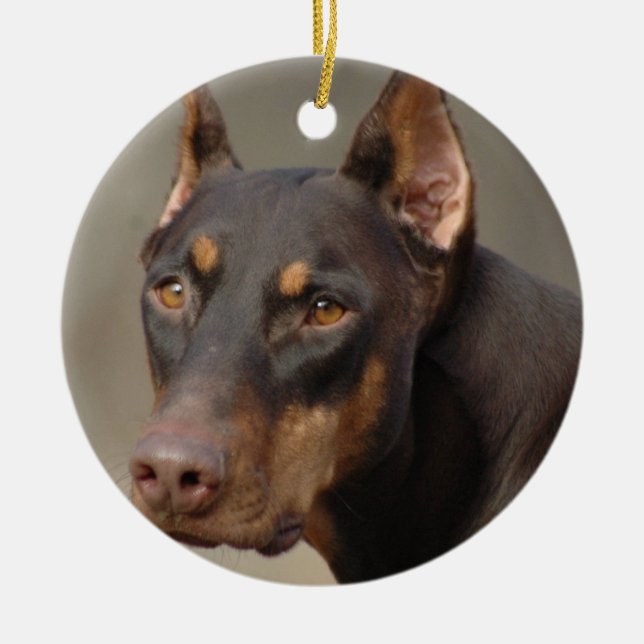 Doberman Ornament (Front)