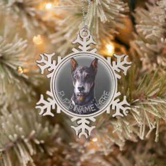 Doberman Ornament Personalized Dog Decoration
