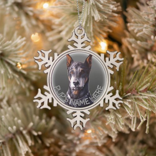 Doberman Ornament Personalized Dog Decoration