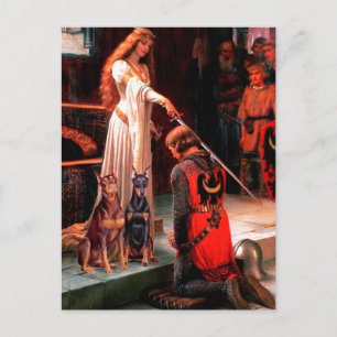 Doberman Pair - The Accolade Postcard