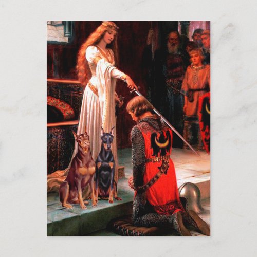 Doberman Pair _ The Accolade Postcard