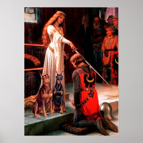 Doberman Pair _ The Accolade Poster