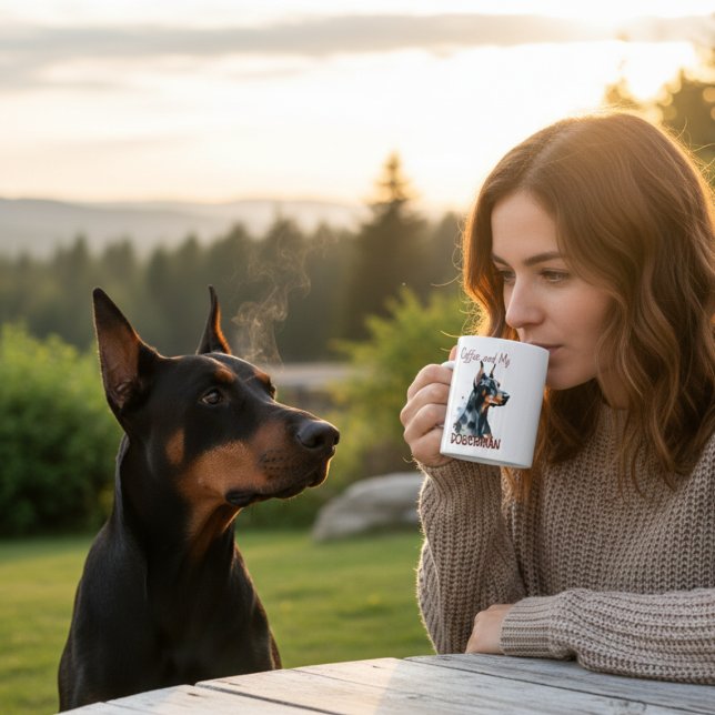 Doberman Pincher Watercolor /Personalize Mug (Creator Uploaded)