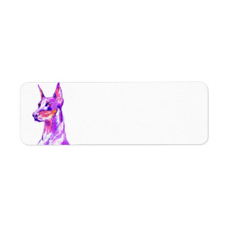 Doberman Pink Address Labels