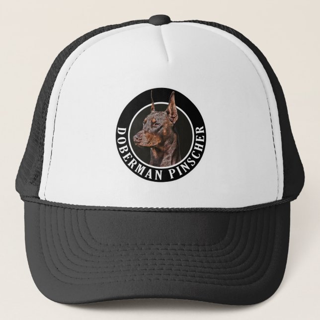 Doberman Pinscher 002 Trucker Hat (Front)