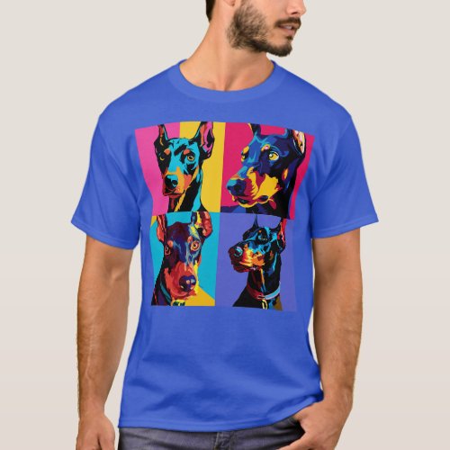 Doberman Pinscher Art Dog Lover Gifts 4 T_Shirt