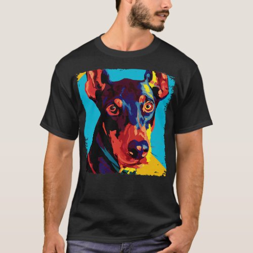Doberman Pinscher Art Dog Lover Gifts T_Shirt