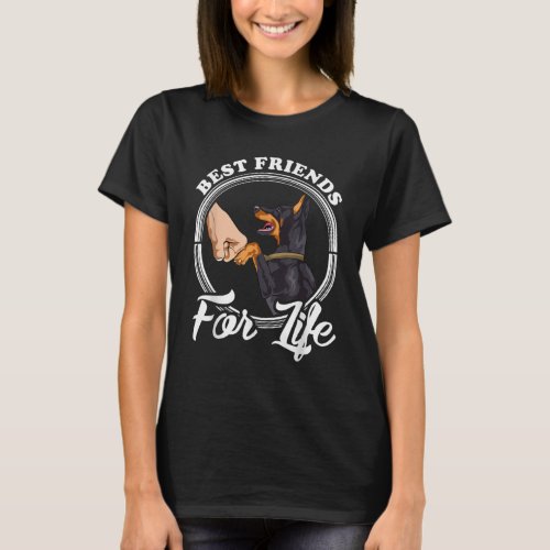 Doberman Pinscher Best Friends For Life T_Shirt