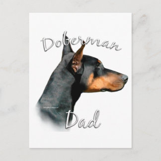 Doberman Pinscher (blk) Dad 2 Postcard