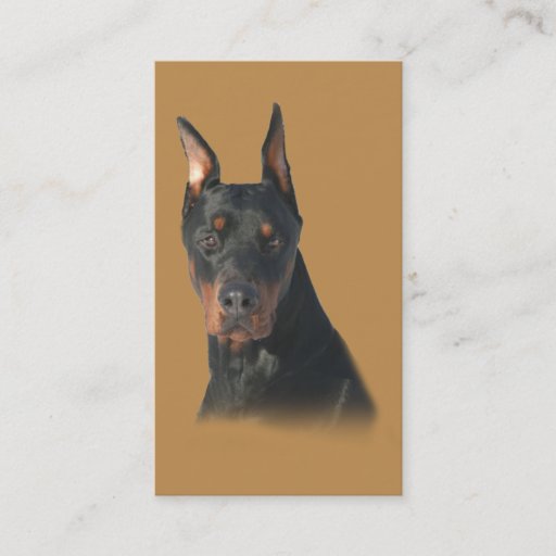Customizable Doberman Pinscher Breeder Business Card