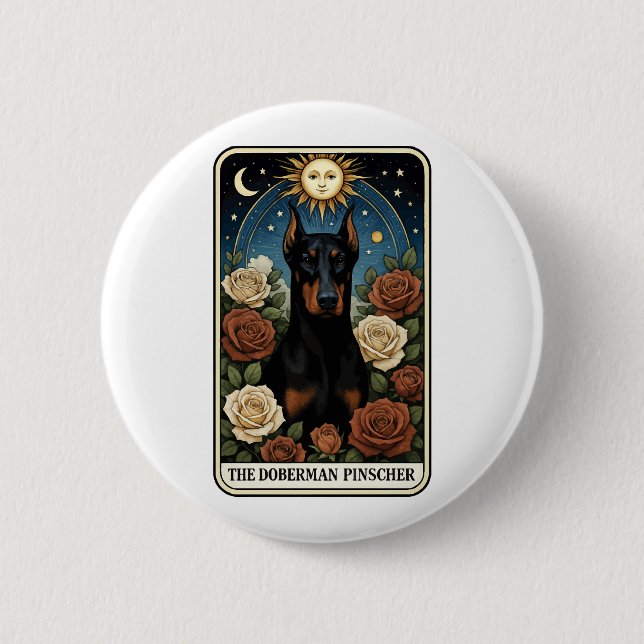 Doberman Pinscher Button (Front)