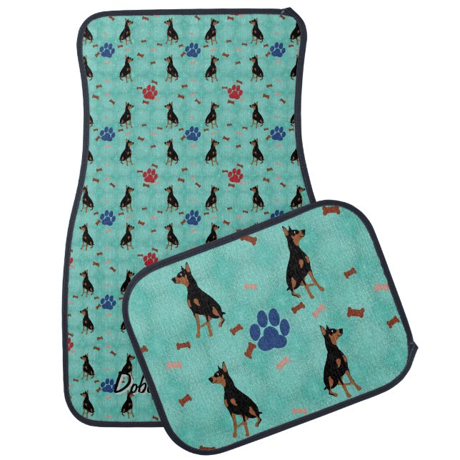 Doberman Pinscher Car Floor Mat (Set)