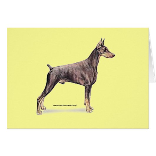 Doberman Pinscher Cards (Front Horizontal)