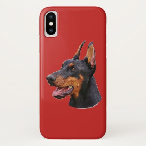 Doberman Pinscher iPhone X Case