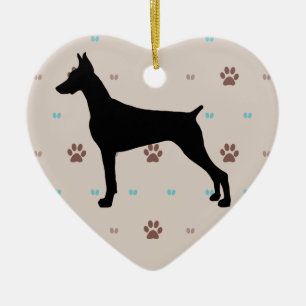 Doberman Pinscher Ceramic Ornament
