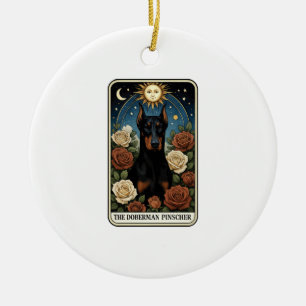 Doberman Pinscher Ceramic Ornament