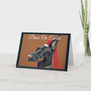 Doberman Pinscher Christmas Holiday Card