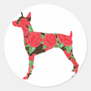 Doberman Pinscher Classic Round Sticker