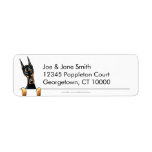 Doberman Pinscher Clean n Simple Label