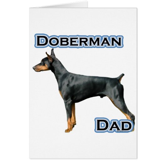 Doberman Pinscher Dad 4 Cards (Front)